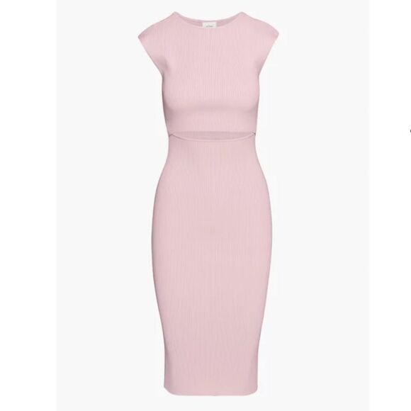Aritzia Cut Out Knit Midi Dress - Picture 1 of 5